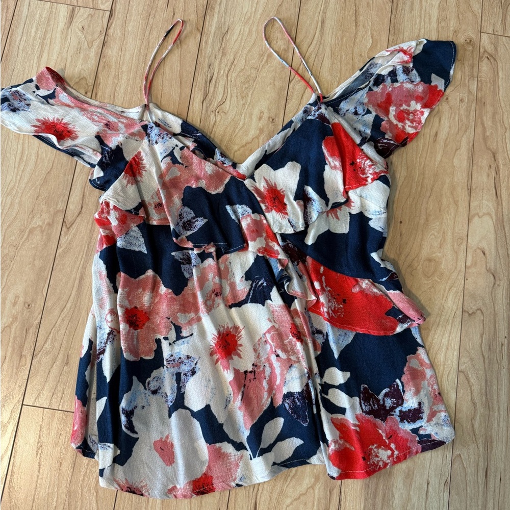 Lucky Brand ruffle Off-Shoulder Top